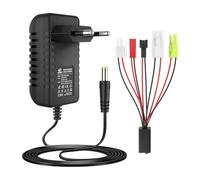 Cargador para Batería NIMH/NICD 2.4V 3.6V 4.8V 6V 7.2V 8.4V 9.6V 10.8V 12V | Cargador RC Inteligente para Coche RC, Barco RC, Drone con Tamiya/Mini Tamiya/SM 2P/JST/HuanQi