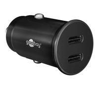 Cargador para coche Goobay 59705 Dual USB-C 30W PD Negro