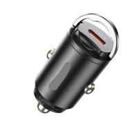 Cargador para Coche, Mini Encendedor USB Tipo C de Doble Puerto con Anillo tracción, Carga rápida Universal for teléfonos móviles(45w 1 Type C)