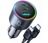 Cargador Para Coche Sign De 145 W Con 2 Puertos Usb-c Y 1 Puerto Usb-a - Pd Y Qc3.0