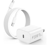 Cargador para iPhone 15, bloque de carga rápida USB C de 20 W y cable tipo C a C de 6 pies de largo para Apple iPhone 15 Plus/15 Pro Max, iPad Pro 5.1/11 pulgadas/4/3 Gen/Air/Mini, adaptador de