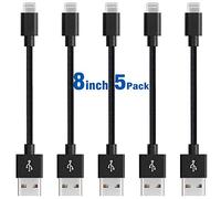 Cargador para iPhone 5 Pack 8 pulgadas/20 cm Nylon trenzado rápido cable compatible con teléfono X 8 8 Plus 7 7Plus 6S 6S 6 6Plus 5 5S 5C SE Pad Pod y más