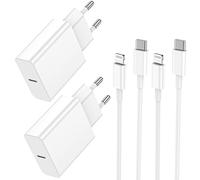 Cargador para iPhone, Cargador USB C Rápido Alimentador Toma 2 Pack With 3M USB C- Lightning Enchufe Para Apple iPhone 14/13/12/11/Pro/Pro Max/XS/XR/X/iPad/Adaptador Cargador Rápido