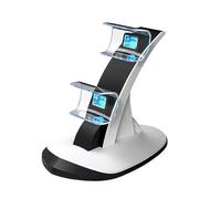 Cargador para Mando PS5, Estación de Carga con Mando PS 5, Base Carga Rápida con indicador LED, Estación para Mando Inalámbrico Sony PlayStation 5/PS5/Edge con Cable USB-C (Blanco)