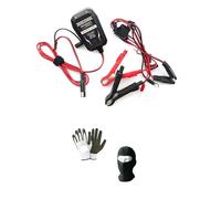Cargador para moto scooter Maxiscooter, cargador de baterías 6/12 V 20 W compatible con Hyosung Aquila 250 8 V mantenedor de carga para baterías 2/30 Ah Amperios de plomo / AGM / GEL / STD