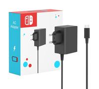 Cargador para Nintendo Switch, 45W Adaptador de Corriente con Cable de 1.5M/5FT Carga Rápida USB Tipo C para Switch Lite/OLED/Deck Dock/Pro Controller, Soport a Modo TV