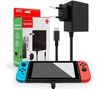 Cargador para NS/Switch Lite/Switch OLED Adaptador de Corriente Soporte Modo TV Carga rápida USB Tipo C Compatible con NS/NS Lite