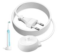 Cargador para Oral B Braun Modelo 3757, Base de Carga Inductiva Segura y Rápida Cepillos Eléctricos Compatible con 600/1000/2000/2500, Genius, Smart, Vitality Series, Impermeable para Viaje y Baño