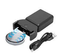 Cargador Para Pila de Botón - 1.5 X 0.94 Pulgadas USB Power Módulo de Carga Inteligente, Indicador De Luz Azul Compacto | Dispositivo Portátil Ahorro De Energía Para Inserción Rápida y Extracción De