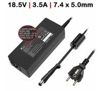 CARGADOR PARA PORTÁTIL HP 18.5V 3.5A 65W 7.4X5.0MM CLAVIJA CON PIN
