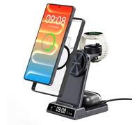 Cargador para reloj Garmin, cargador magnético para Samsung S26 S25, estación de carga inalámbrica 3 en 1 para Fenix, Venu, Forerunner, vivoactive, Instinct, soporte de cargador para Galaxy Buds3/3