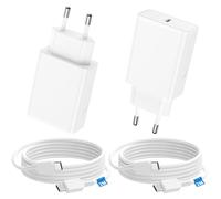 Cargador para Samsung Carga Rapida 45W, 2Pack Tipo C Cargador USB C con 2M Cable Compatible con Samsung Galaxy S25/S24/S23/S22/S21/S20 Ultra Plus S25+ Note 20/10/9/A73/A53 Cargado Movil Rapido Enchufe