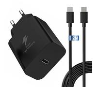 Cargador para Samsung Carga Rápida con Cable 2M, 25W Cargador USB C para Samsung Galaxy A15, A54 5G, A55, A56, A34, A35, S24 S23 S22 S21 S20 +/FE/Plus/Ultra, Enchufe Tipo C Adaptador Super Fast