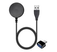 Cargador para Samsung Galaxy Watch 7 Ultra 6 6 Classic 5 5 Pro 4 4 Classic 3 Watch Active 2 Active FE, Magnético Cable de Carga USB con Enchufe Adaptador USB C de Repuesto 100cm Negro