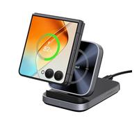 Cargador para Samsung Galaxy Z Flip 7, Cargador Inalámbrico para Galaxy Z Flip 7 FE/7/6/5/4/3, Plegable Wireless Charger para Moto RAZR 60 Ultra/50/40/+, SwanScout 508F (sin Adaptador)