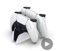 Cargador para Sony Play Station Playstation PS 5 PS5 Control de controlador Dualsense soporte accesorios Gamepad soporte de comando rojo rosa