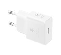 Cargador para teléfono móvil Samsung Cargador de pared 25W Con cable USBC Blanco