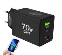 Cargador Para Teléfonos Móviles Y Smartphones - Adaptador De Carga Portátil De 70W,Cargador De Pared USB | Para Portátil Smartphone Auriculares Dispositivos Electrónicos Hogar Viaje Interior Exterior
