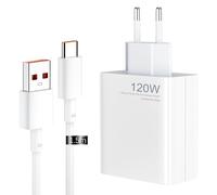 Cargador para Xiaomi 120W,Cargador Carga rapida con 1.5 M Cable USB C,Bloque de Carga USB C para Xiaomi 14T Pro/13 Lite/13/12T 14/11S/11/12Pro/POCO X6/X4 GT Pad 6 5