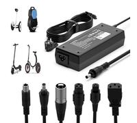 Cargador Patinete Electrico, 42V 2A Adaptador para Hoverboard con 6 Conectores Universal para Scooters Eléctricos, Scooters de Equilibrio, M365 1S Scooter Eléctrico