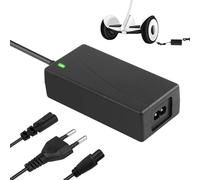 Cargador Patinete Electrico 42V 2A Cargador Adaptador para Hoverboard 3 Pines Conector Cable de Carga Universal Adaptador Fuente Alimentación para Scooters Eléctricos Autoequilibrados Enchufe Europeo