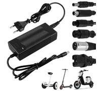 Cargador Patinete Eléctrico: Cargador Hoverboard 42V 2A, 36V Universal de Batería con 6 Conectores, para Xiaomi M365 Ninebot E-Scooter, Hoverboard, Scooter Eléctrico