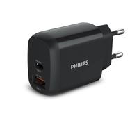 Cargador Philips DLP4326CB/12 18W USB-C y USB-A Carga Rápida Negro