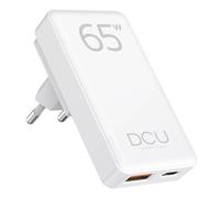 Cargador plegable de pared DCU Tecnologic GaN USB-C 65W USB-A 18W