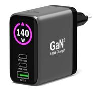Cargador Port Designs 902140PEU USB-C GaN 140W con cable de 2 m y carga rápida