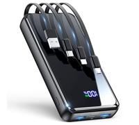 Cargador portátil, batería Externa de 50000 mAh, Cable Integrado, 22.5 W PD USB C de Carga rápida, Cargador de teléfono de Viaje para iPhone 17/16/15/14/13/12, Android