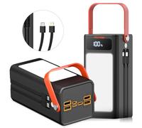 Cargador portátil de 27000 mAh para exteriores con luz SOS, cargador de batería de respaldo para MacBook, iPhone, Samsung, uso doméstico, camping al aire libre