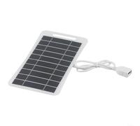 Cargador portátil de salida USB de panel solar de 5 W y 5 V para uso en exteriores con pequeñas baterías de CC, pantallas solares y teléfonos móviles
