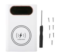 Cargador portátil, funda de batería externa desmontable para aficionados al bricolaje, compatible con baterías 21700 blancas, carga rápida de