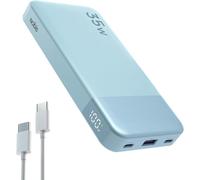 Cargador portátil NOBIS, Power Bank de 10000mAh con Carga rápida, Banco de batería con Cable C a C, Banco de batería con Pantalla Digital para Phone, Pad, Android, etc.