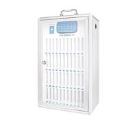 Cargador portátil para teléfono con puertos y asa. Taquilla de carga de teléfono para una carga cómoda, ideal para el hogar, la oficina y los viajes.