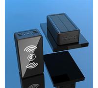 Cargador portátil Power Bank Solar 50000Mah / Cargador Solar/Solar Powered/Solar Rechargeable/Mobile Cell Phone Portable s, Negro, 60000Mah