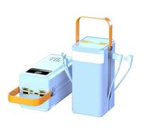 Cargador portátil USB C de 22,5 W, 60000 mAh/80000 mAh, con Carga rápida, 7 Salidas y 3 entradas, batería Externa for teléfono móvil.(60000mah,White)