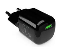 Cargador de pared USB-C GaN de 20 W - Negro