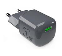 Cargador PURO PUFCMTCUSBC20WGDKGR USB-C 20 W GaN carga rápida gris