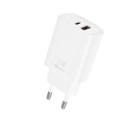 Cargador qcharx eros 3a 33w 1 x usb tipo a - 1 x usb tipo c blanco