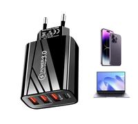 Cargador | Rack de carga rápida con enchufe múltiple | Adaptador de carga USB C, cargador rápido USB C, dispositivo de carga rápida, dispositivos electrónicos en casa, oficina, coche, viajes, tableta