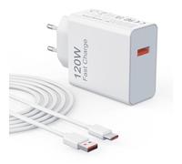 Cargador Rápida USB y Cable USB C 120W Compatible con Xiaomi 15 Ultra 14 14T 13 12 12S Pro, Redmi K70 K60 Ultra Note 14 13 12 11 10 Pro+, Poco F7 Ultra F6 F5 F4 X6 X5 Adaptador Turbo Hyper Charger