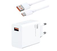 Cargador Rápido 120W USB C para Xiaomi Mi 15 Ultra, Mi 14, 14 Ultra, Mi 13, Mi 12, Redmi K60 Ultra, Note 13 Pro+, Poco F6 F5 F4 GT 5G, Black Shark 5 4 Pro, Adaptador Turbo Hyper Carga