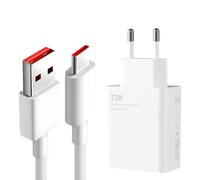 Cargador Rápido 33 W, Cargador con Cable de Datos USB-C de 1,5 M y Adaptador de Corriente para Note 13/13C/13 Pro/14C/14T/14T Pro/14/12/12 Pro, Adaptador de Corriente Tipo C