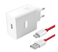 Cargador Rápido 45W SUPERVOOC con Cable USB-C 6A 1m para OnePlus 13, Nord CE 4, OPPO Reno 12F, 11F, Realme GT 6, Cargador Adaptador Tipo C para OnePlus 10 Pro, 9, 8, A80, A60