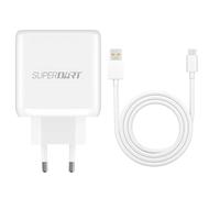 Cargador rápido 65W Superdart Adaptador de Red USB-C Cable de Carga para Realme GT, GT2, Master, GT Neo 2, Neo 3, 3T, 2 Pro, 11, 10, 9, 9Pro+, 8, 8 Pro, 7, 6, Narzo 50, 30