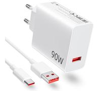 Cargador Rápido 90W con Cable USB C 2M 6A Compatible con Xiaomi 15 Pro 14 Ultra K70e K80 Redmi Note 13 12 Pro 11 Poco X7 X6 F6 HyperCharge Adaptador Tipo C