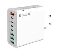 Cargador Rápido | Cargador de Teléfono Multipuerto | Portátil Multipuerto Bloque de Carga Rápida 120W Para Teléfono Portátil Hogar Viajes Hotel