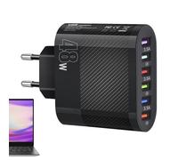 Cargador rápido - Cargador USB de seis puertos para ordenador portátil | Concentrador de estación de carga súper rápida tipo C de 3,5 A para teléfonos inteligentes, ordenador portátil, usatio