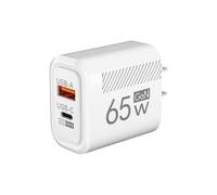 Cargador rápido, Cargador USB+PD, 65W Carero de Pared USB C de 2 Puertos, teléfonos Double Port Cubo de Carga rápida de Carga, Carga rápida USB, Cargador USB Original y Adaptador de alimentación